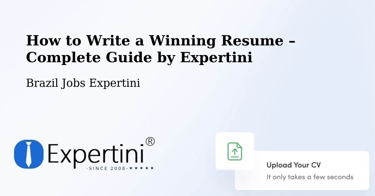 Resume Writing Guide for Job Seekers – Silvanópolis - Silvanópolis, Brazil Jobs Expertini